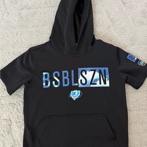 BSBLSZN Kids Black Hoodie - Baseball Lifestyle 101